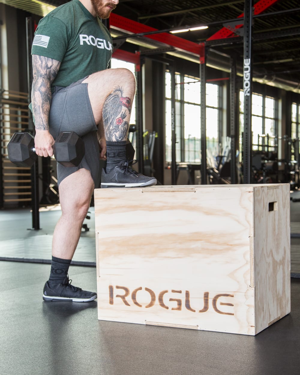 Rogue Games Box 3 in 1 Wood Plyo Box Rogue Fitness